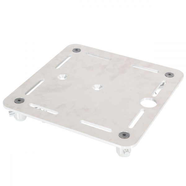 12" X 12" F34 8mm Aluminum Top Plate W-Slots and Mounting Holes for Totems and Ends