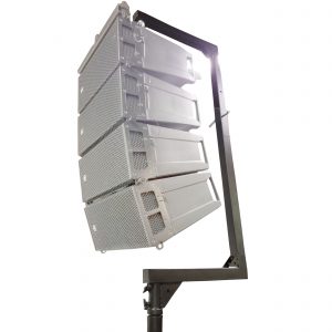 Telescopic C-Shape Support for Small Line Array Speakers  | Max. Load 250 lbs