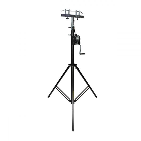 14 Ft Lighting Crank Truss Stage Stand Includes T-Adapter Truss Mount  200 Lb. Capacity