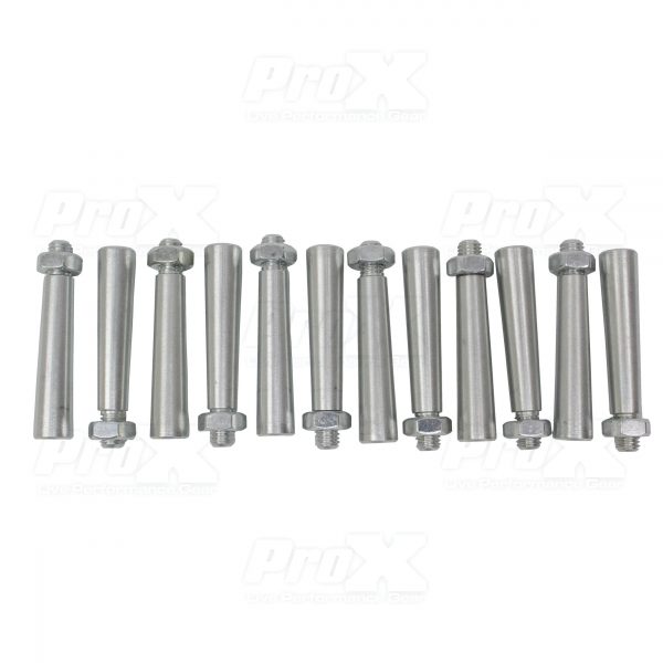 12 Pack Tapered Shear Pin With Threaded Tip And Nut For Conical Coupler